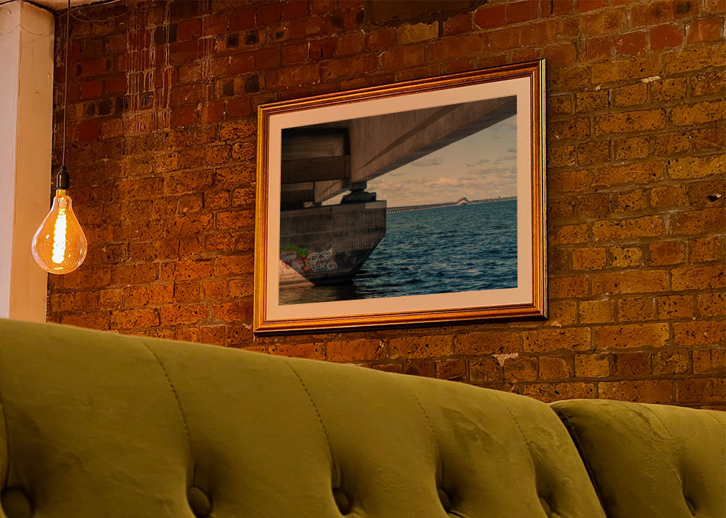 Unter der Ölandbrücke hindurch