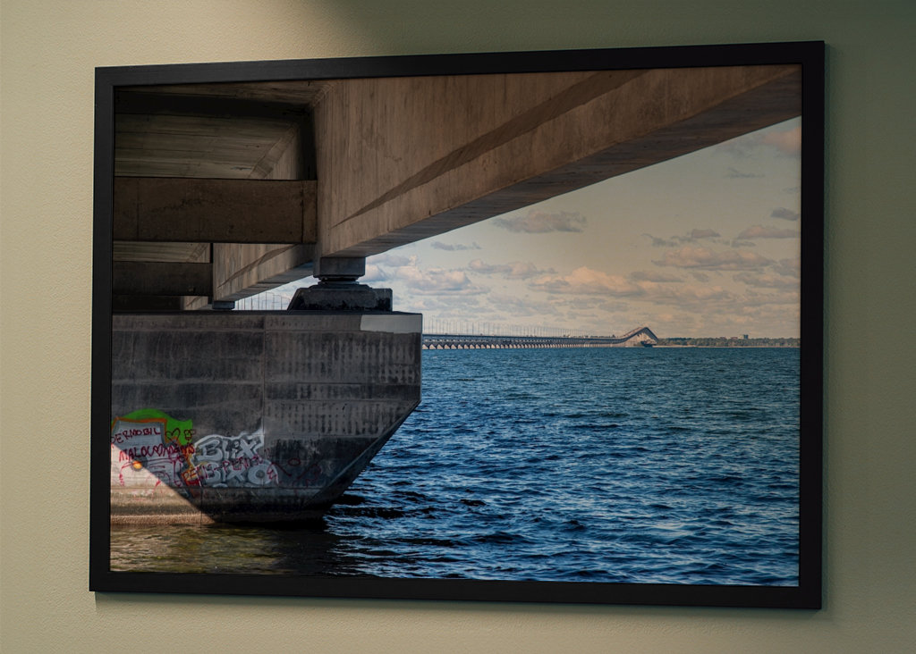 Unter der Ölandbrücke hindurch