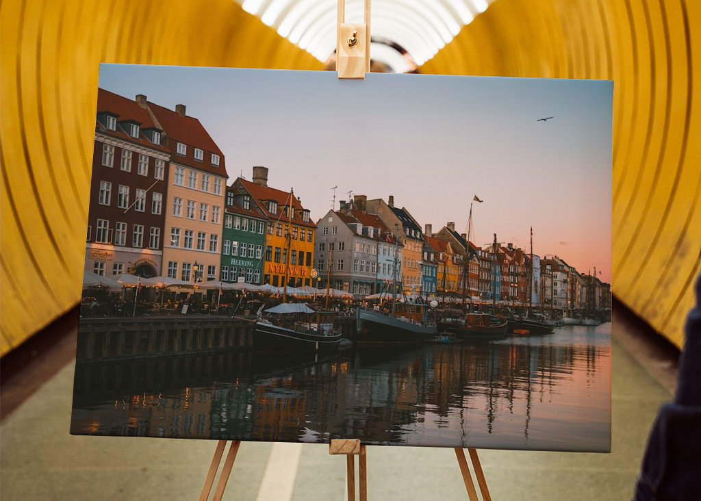 Nyhavn při západu slunce