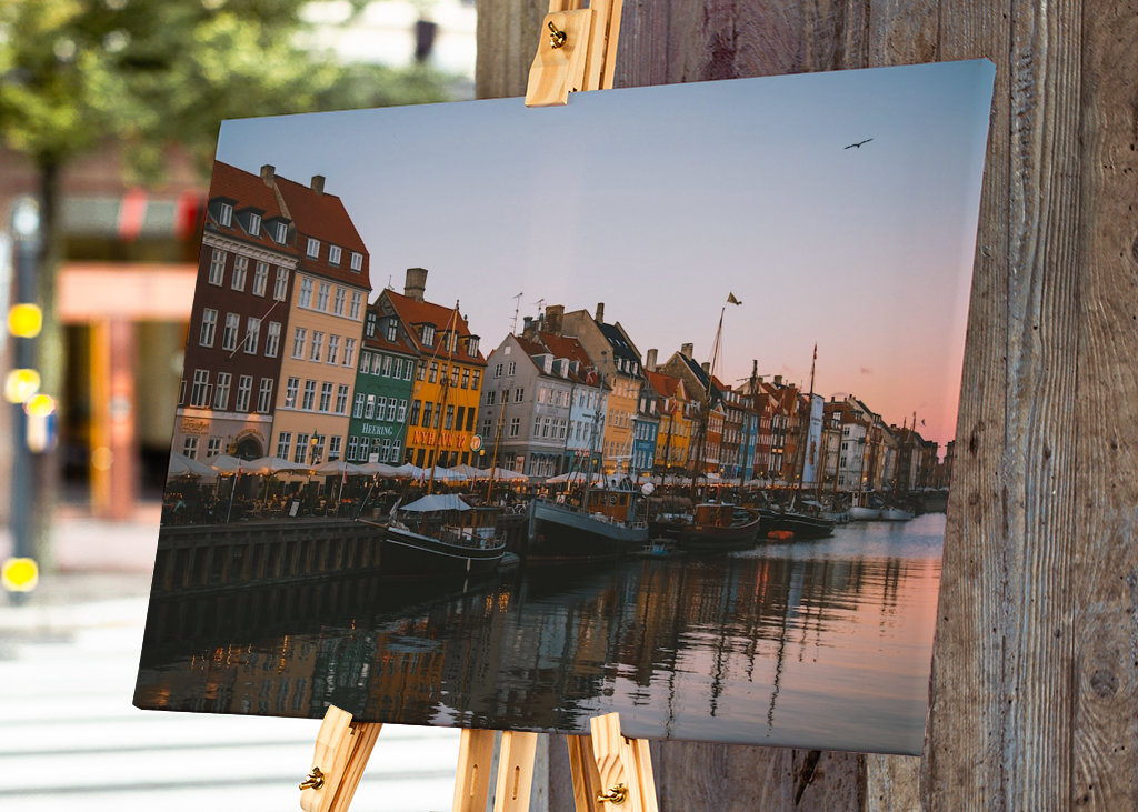 Nyhavn při západu slunce