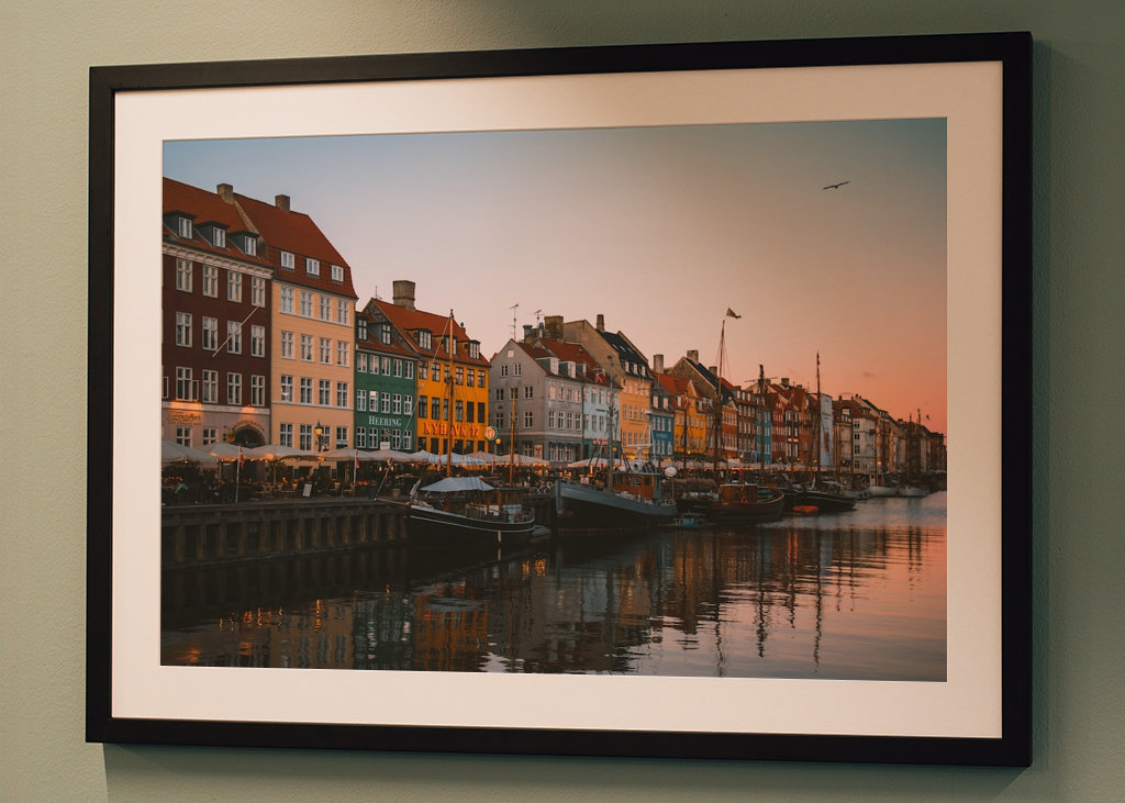 Nyhavn při západu slunce