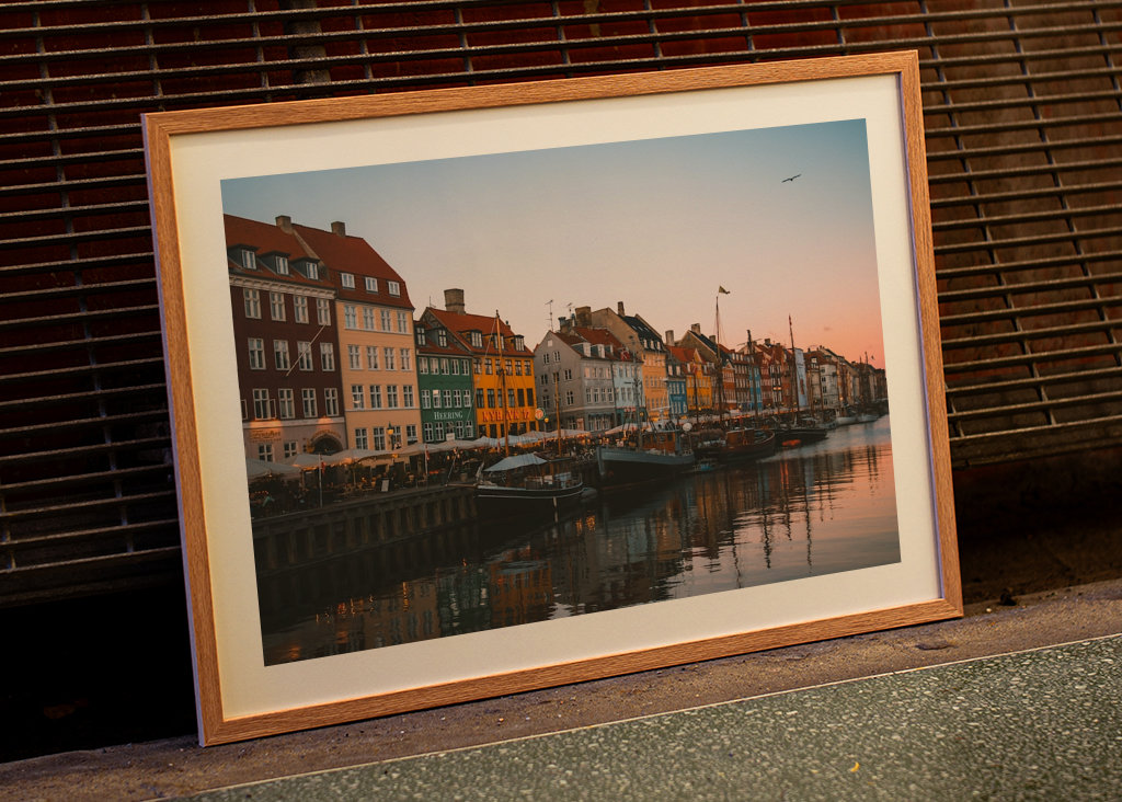 Nyhavn při západu slunce