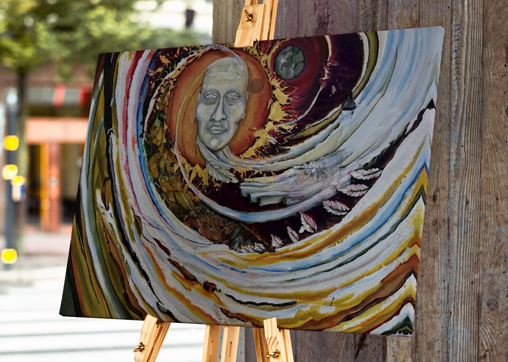 Nephalion - akryl på lærred