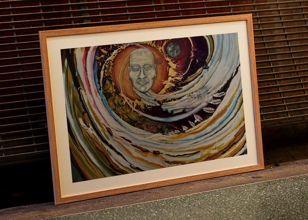 Nephalion - akryl på lærred