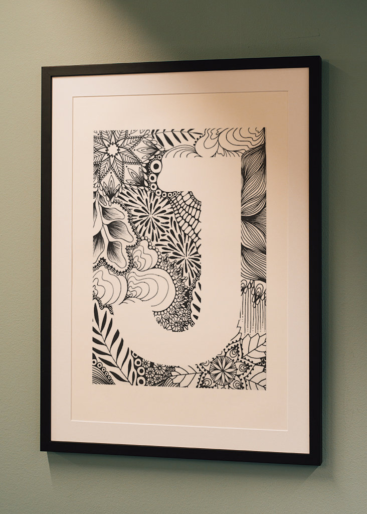 Inledande J Wall Art