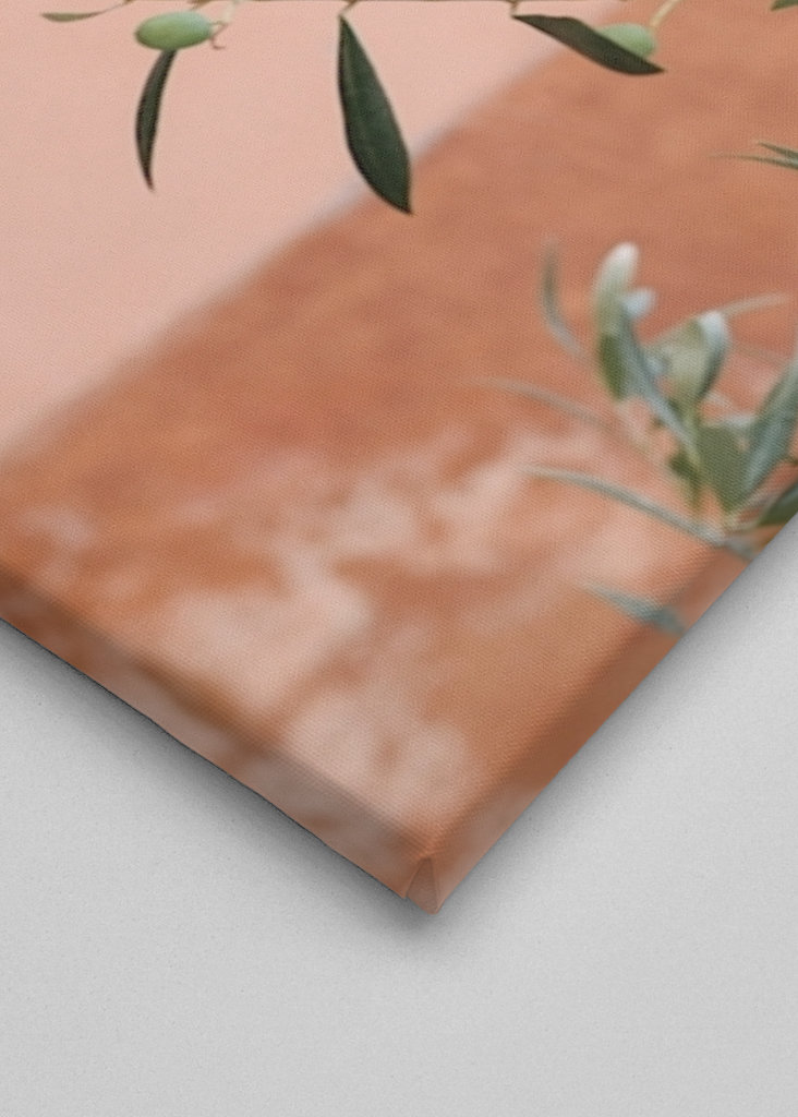 Olivengrene botanisk tryk