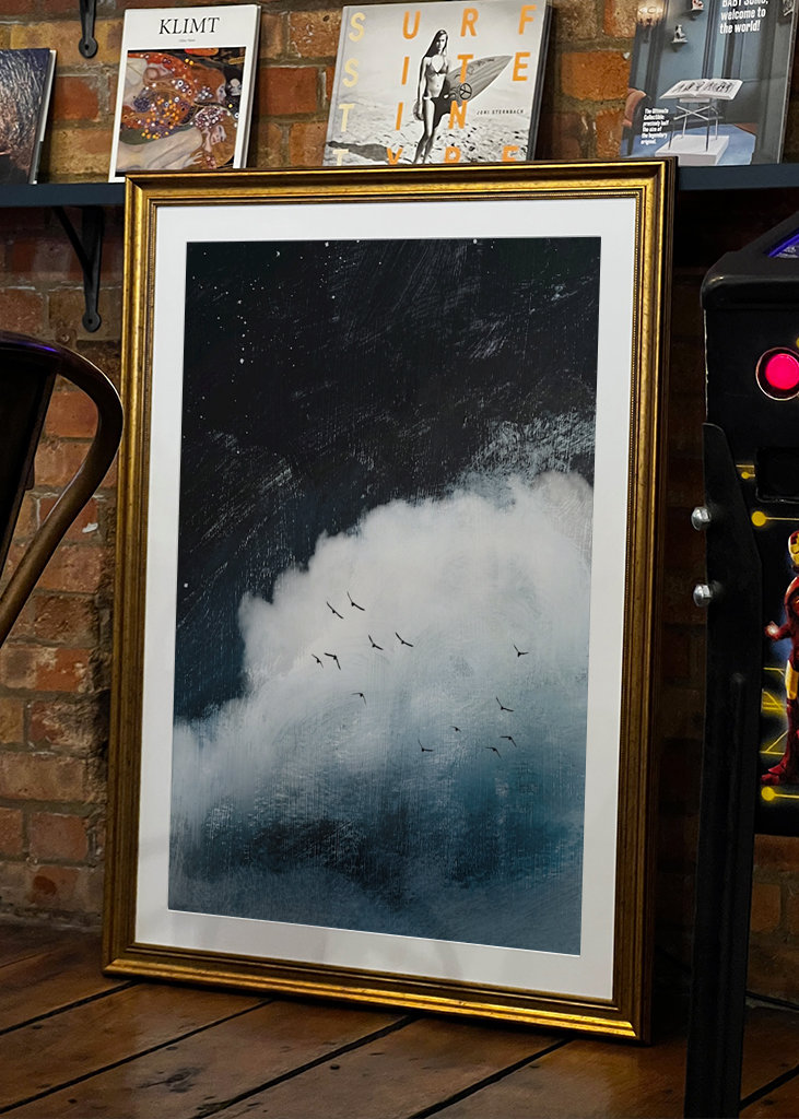 Night Sky with Cloud and Stars