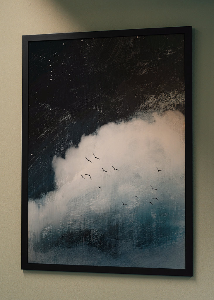 Night Sky with Cloud and Stars