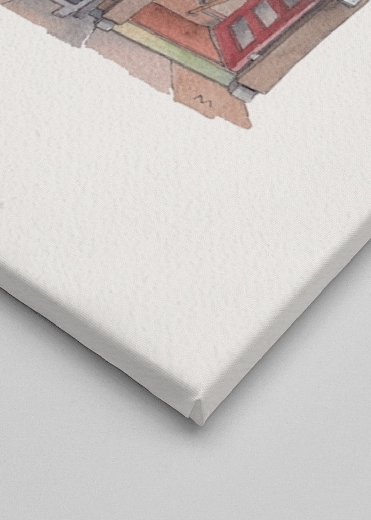 Japanischer Friseur im Herbst