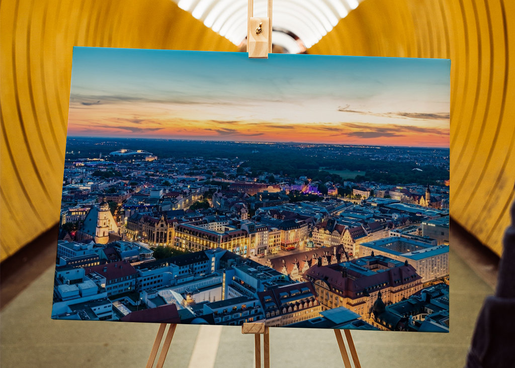 Leipzig at night