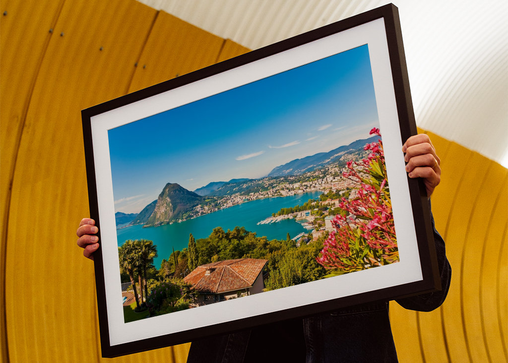 Lugano sur le lac de Lugano 