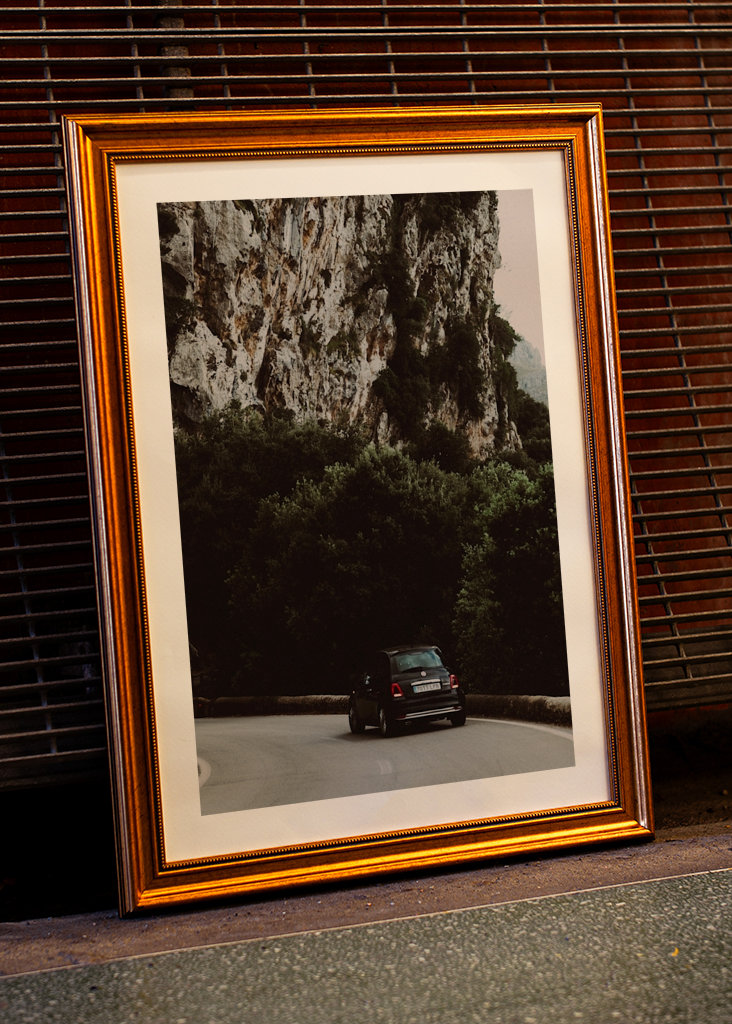 Car in the mountains