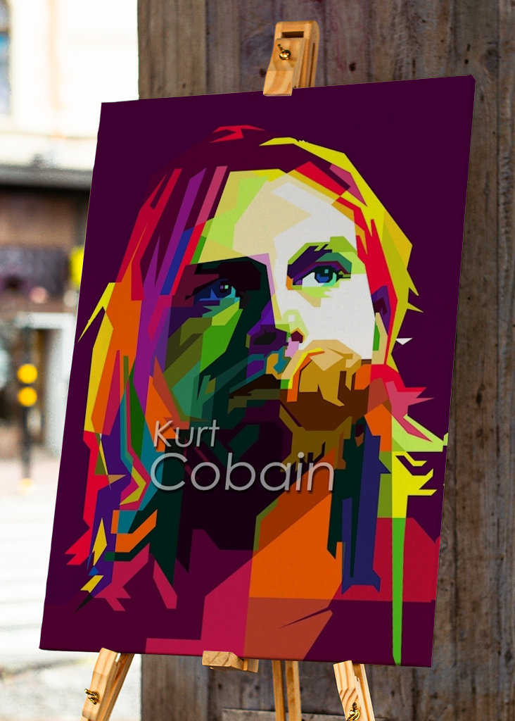 Kurt Cobain Pop Art WPAP