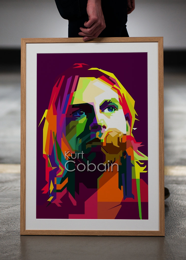 Kurt Cobain Pop Art WPAP