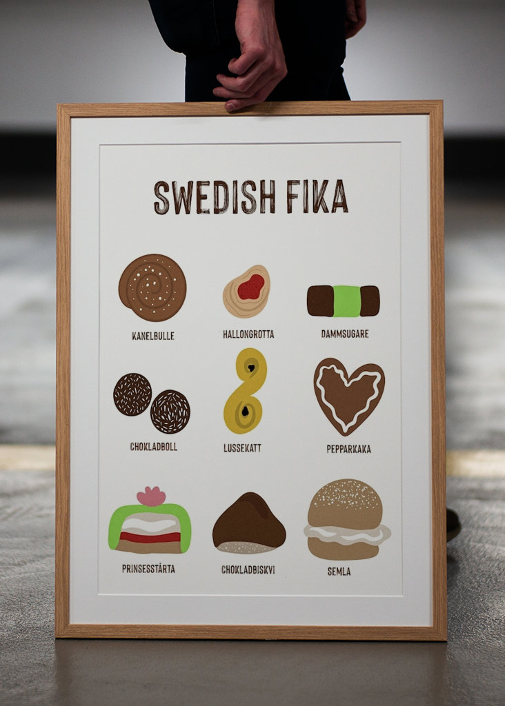 Schwedische Fika Poster von Linnéa Gustafsson | Printler