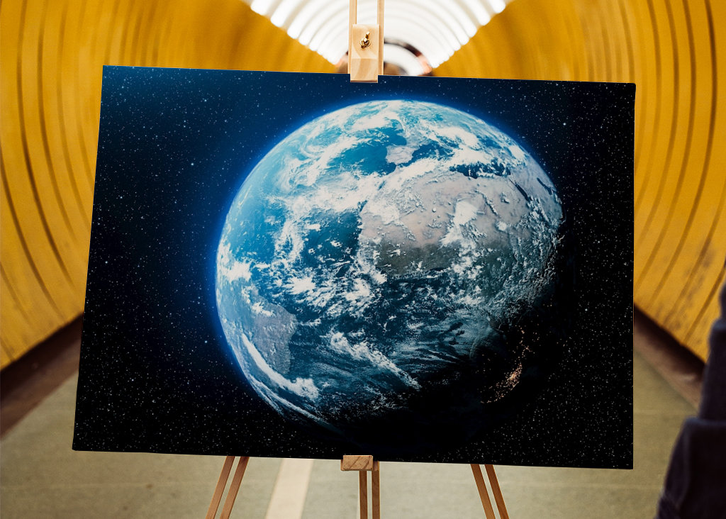 Earth Planet in Space