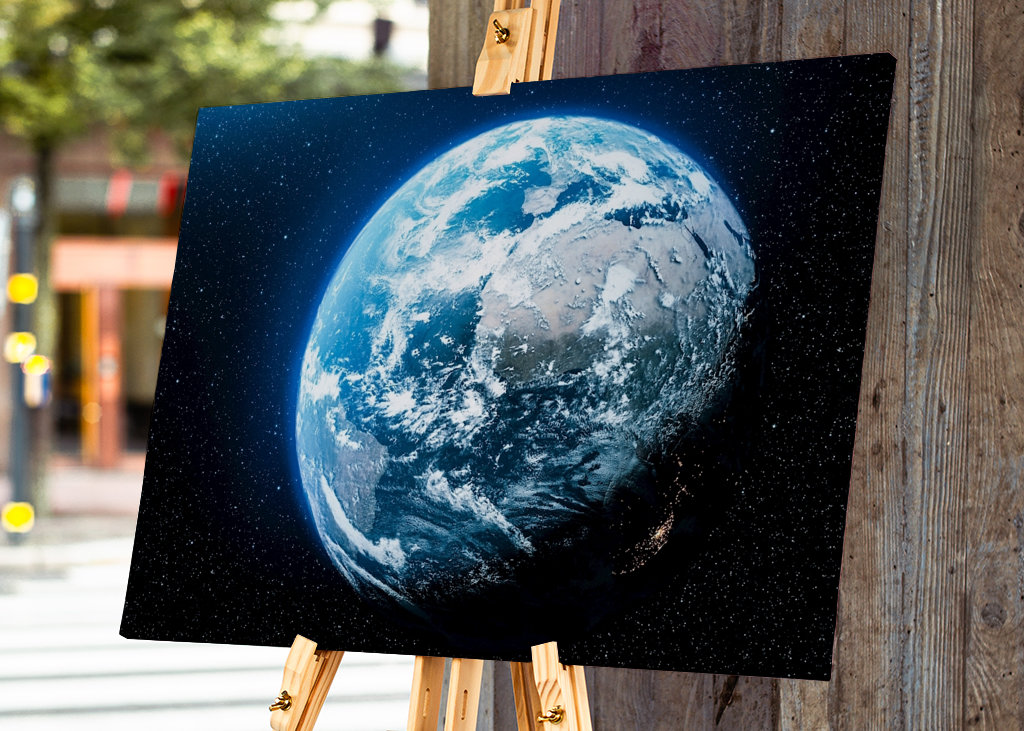 Earth Planet in Space