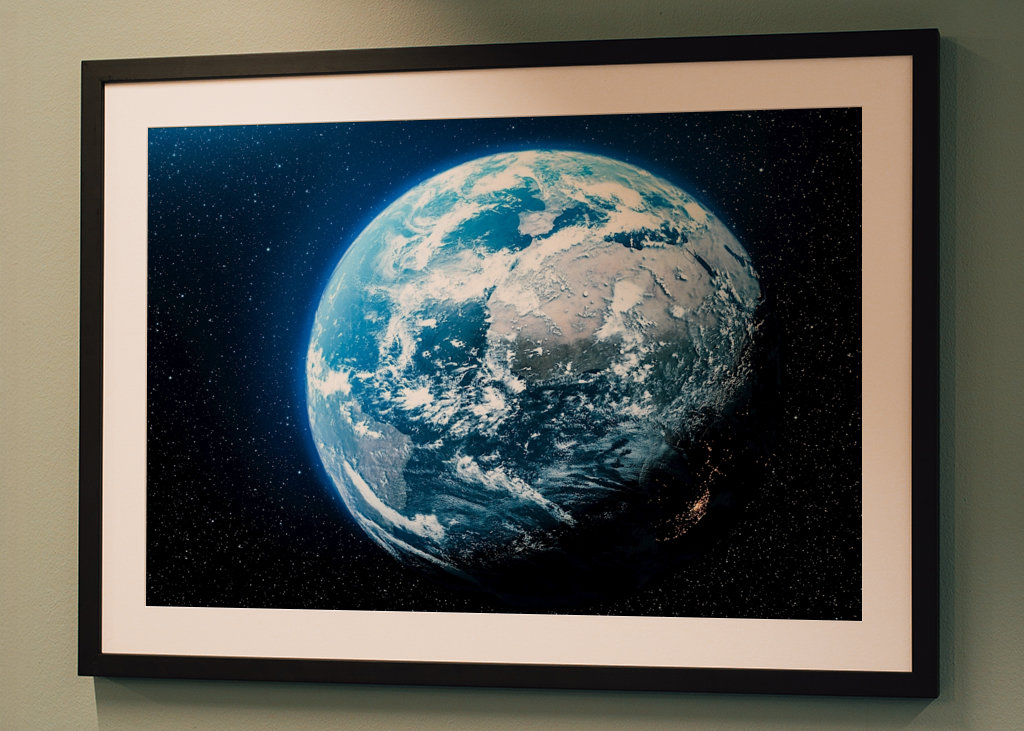 Earth Planet in Space