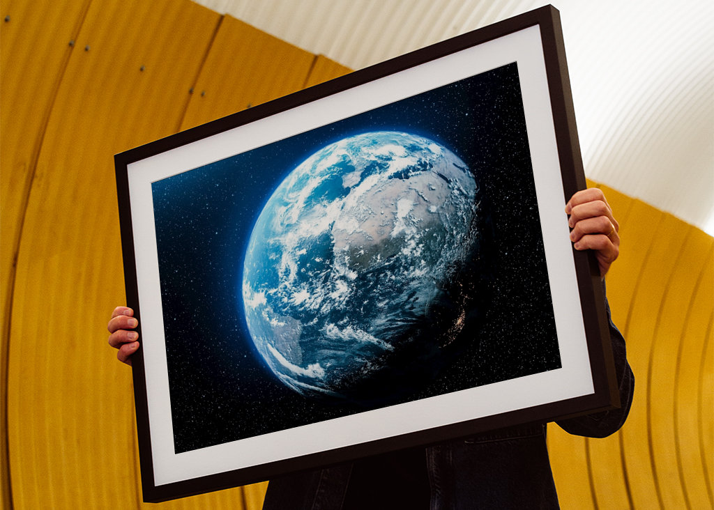 Earth Planet in Space