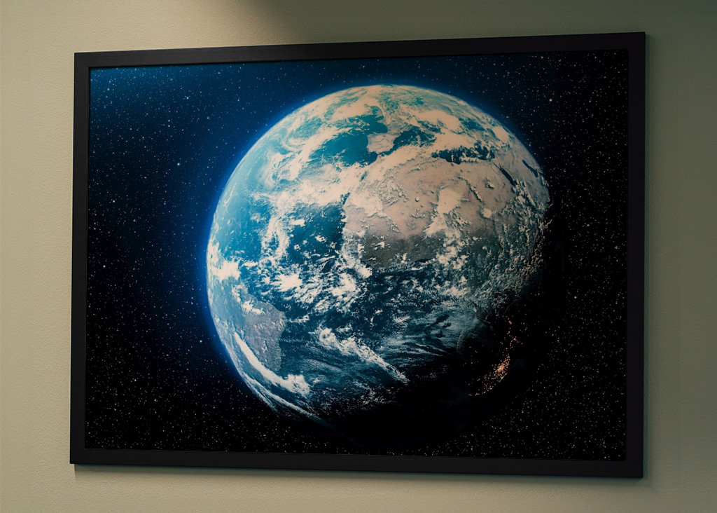 Earth Planet in Space