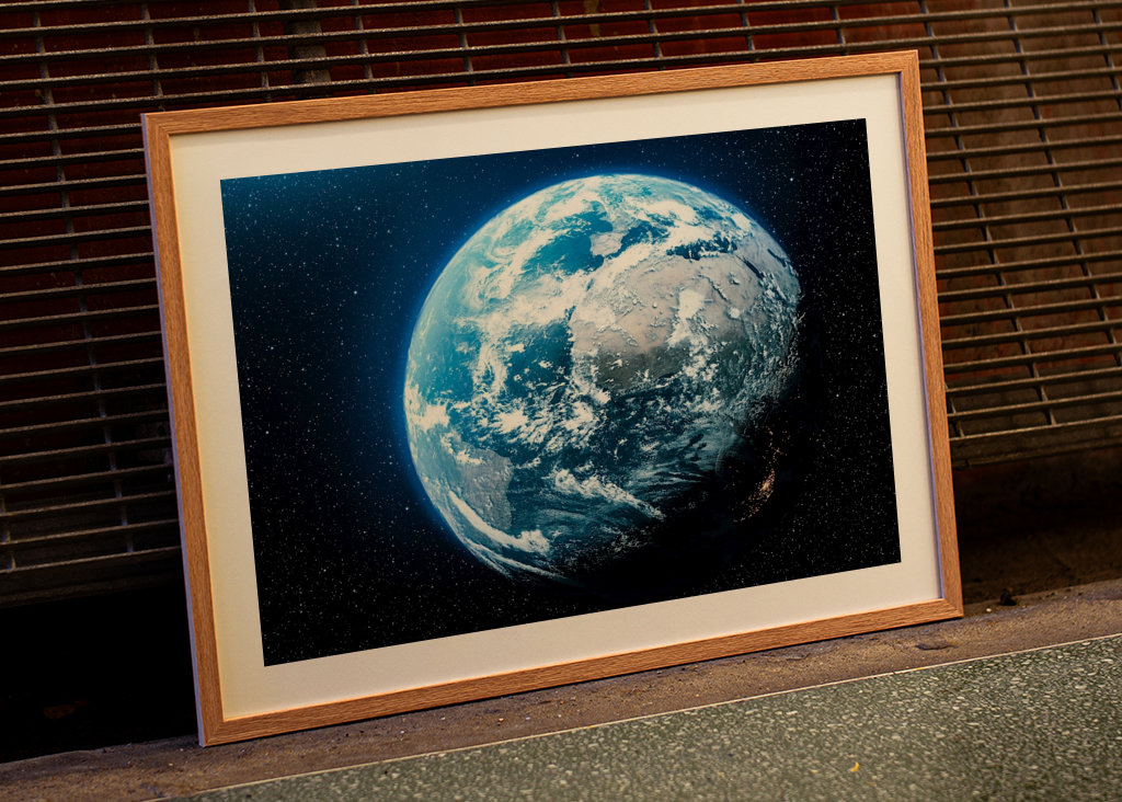 Earth Planet in Space