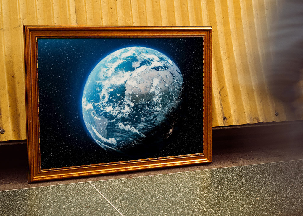 Earth Planet in Space