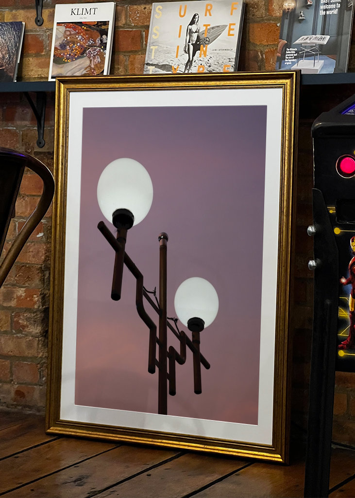 Světlo města ve večerních hodinách