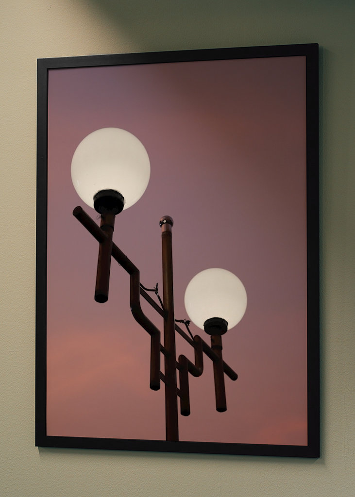 Světlo města ve večerních hodinách