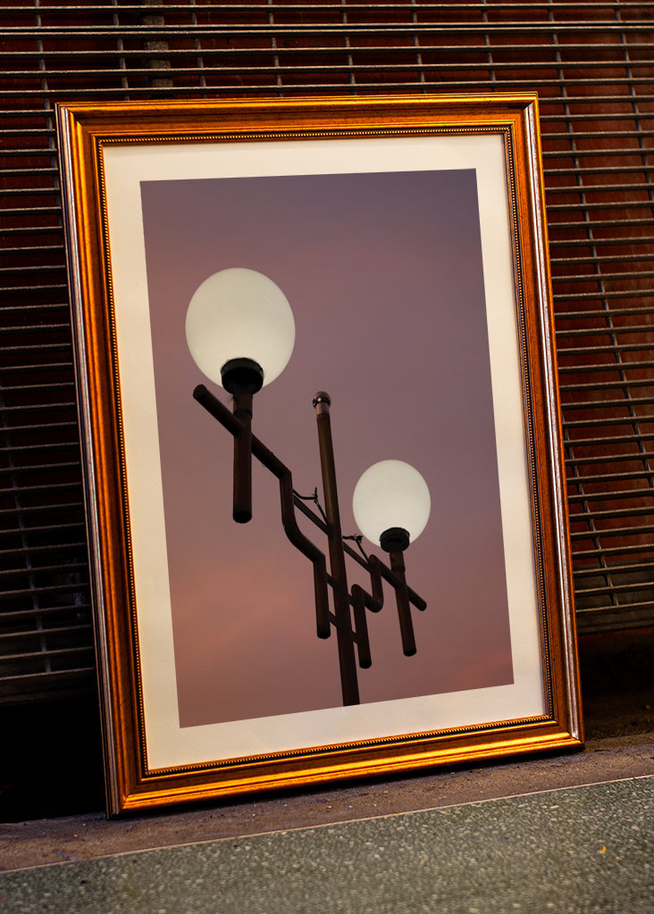 Světlo města ve večerních hodinách