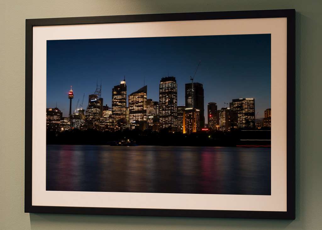 Sydney Skyline in der Nacht