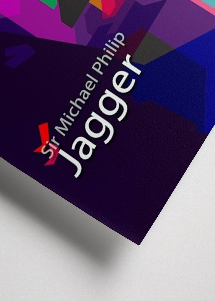 Mick Jagger Pop Art WPAP