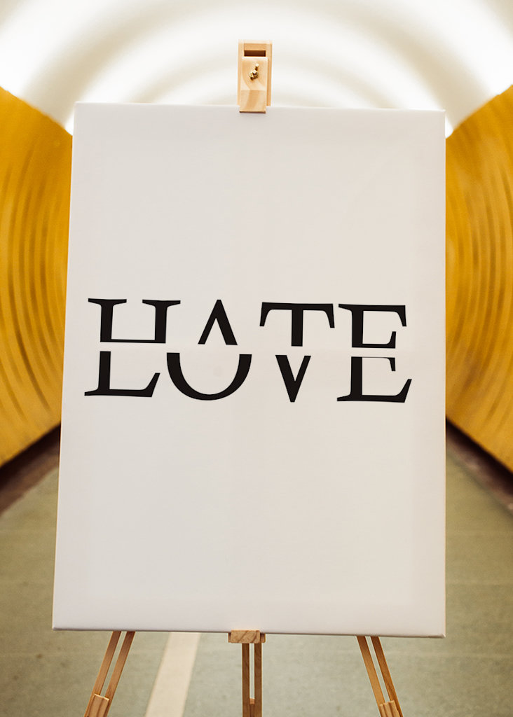 Hader kærlighedsplakat