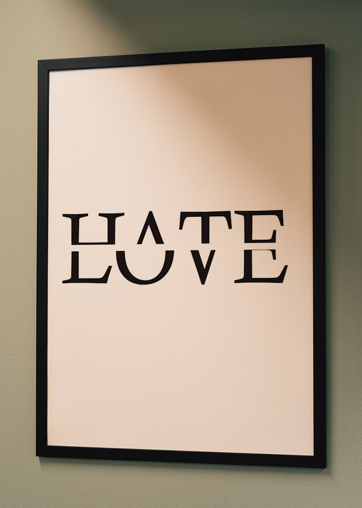 Hader kærlighedsplakat