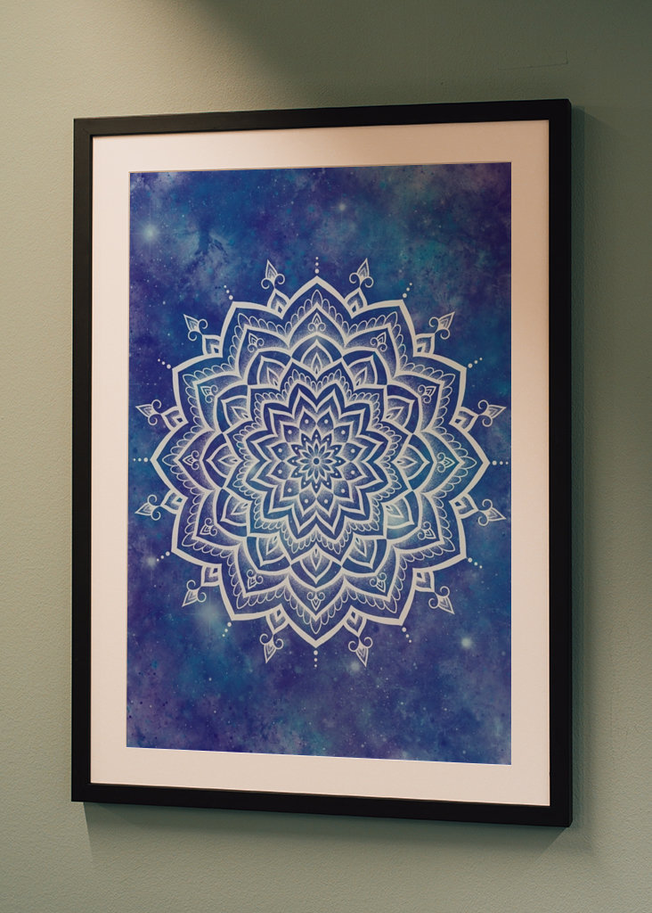 Mandala Blue Abstract 