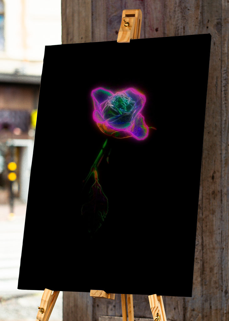Neon rose