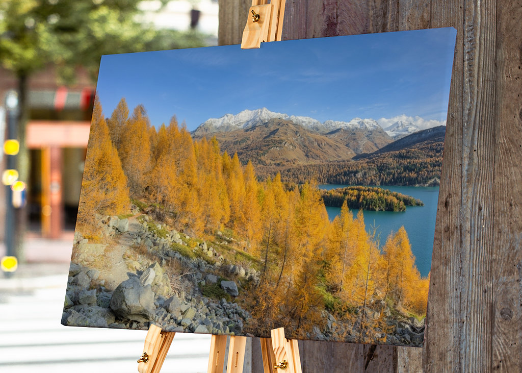 Goldener Herbst im Engadin