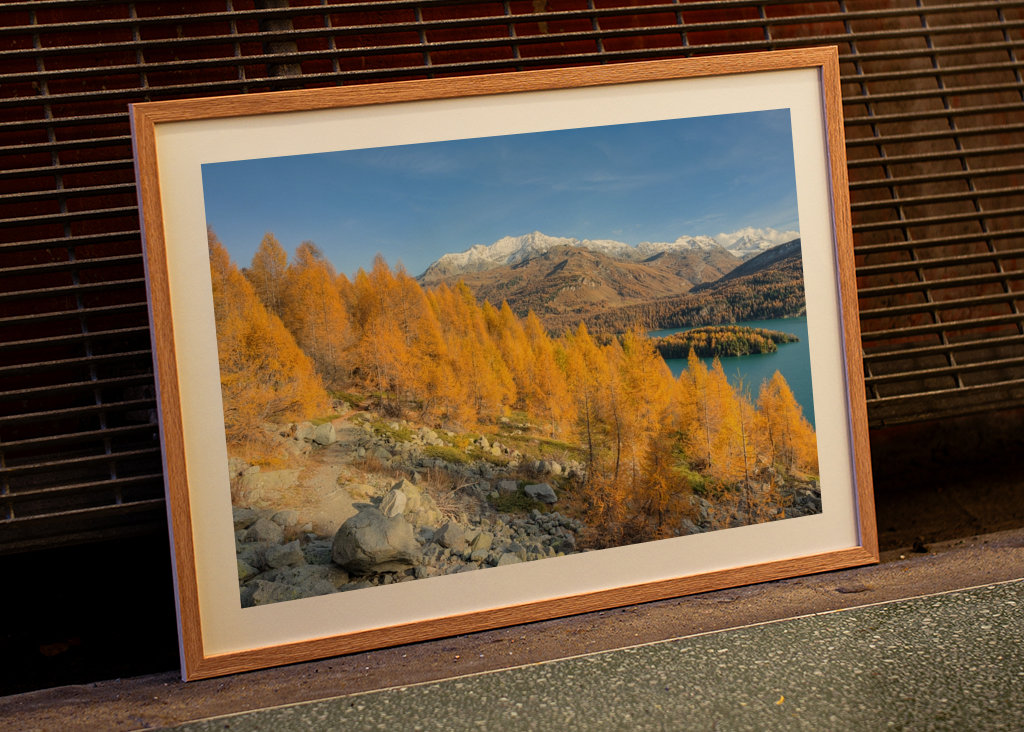 Goldener Herbst im Engadin