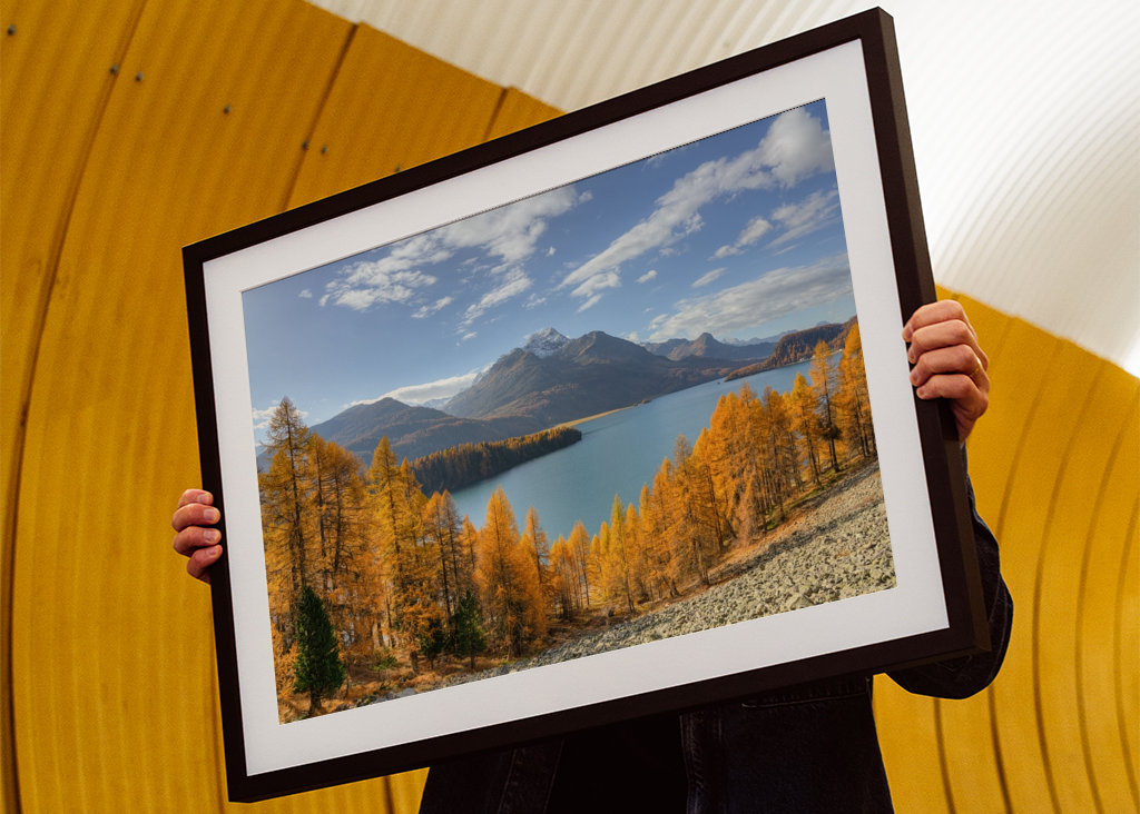 Herbst am Silsersee im Engadin
