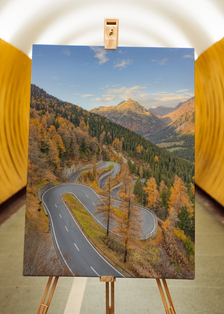 Maloja Pass i Schweiz