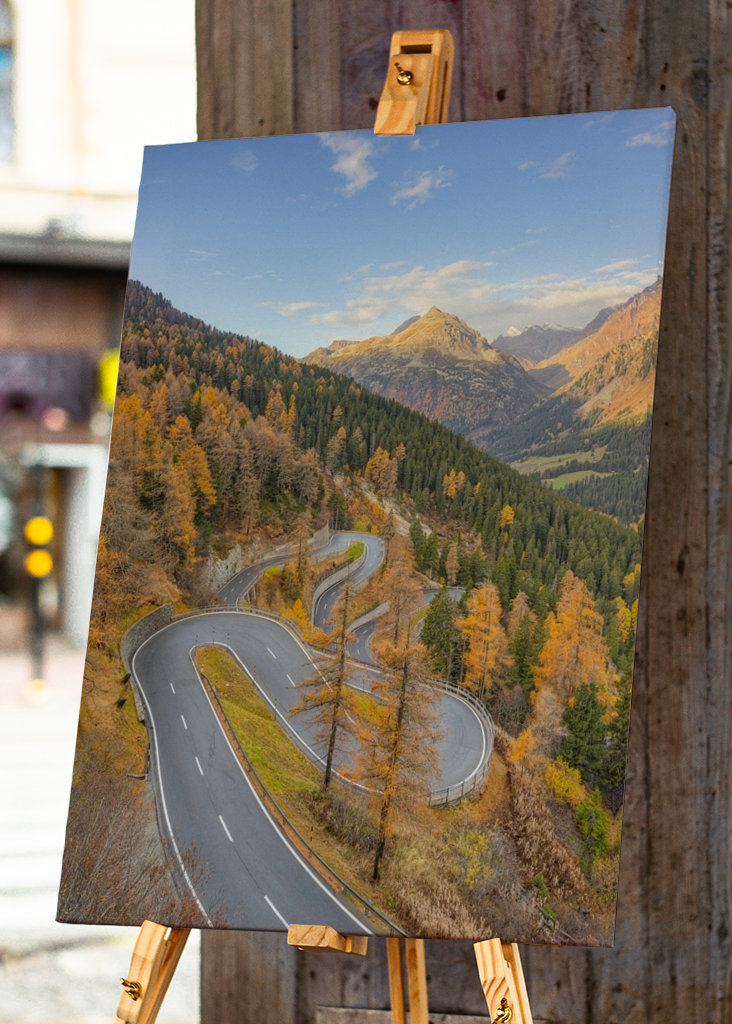 Maloja Pass i Schweiz