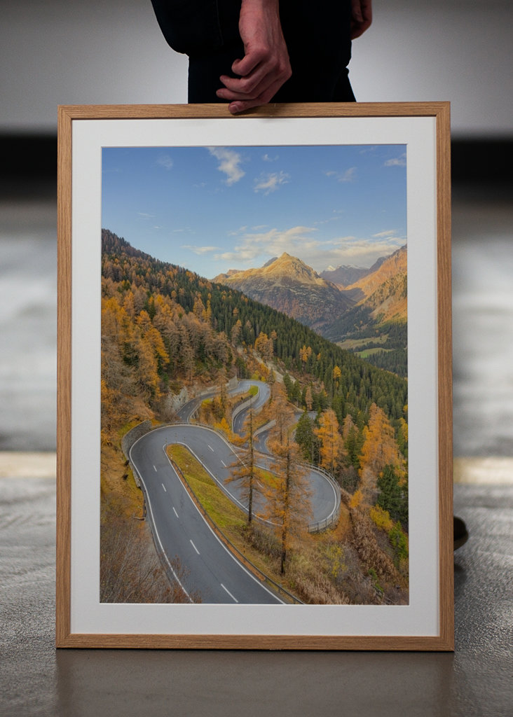 Maloja Pass i Schweiz