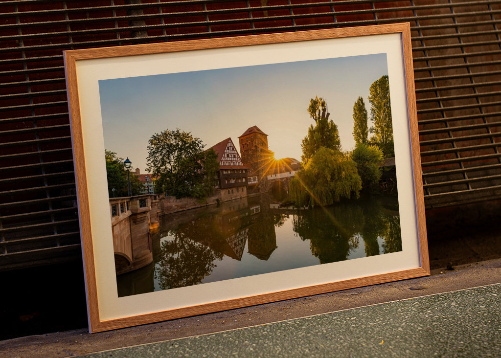 Altstadt in Nürnberg am Morgen