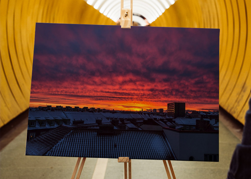 Winterliche Dächer in Malmö