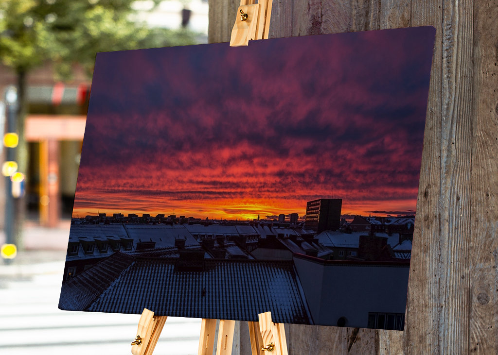 Winterliche Dächer in Malmö