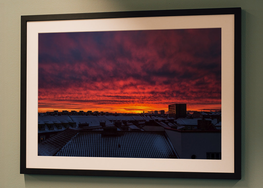 Winterliche Dächer in Malmö