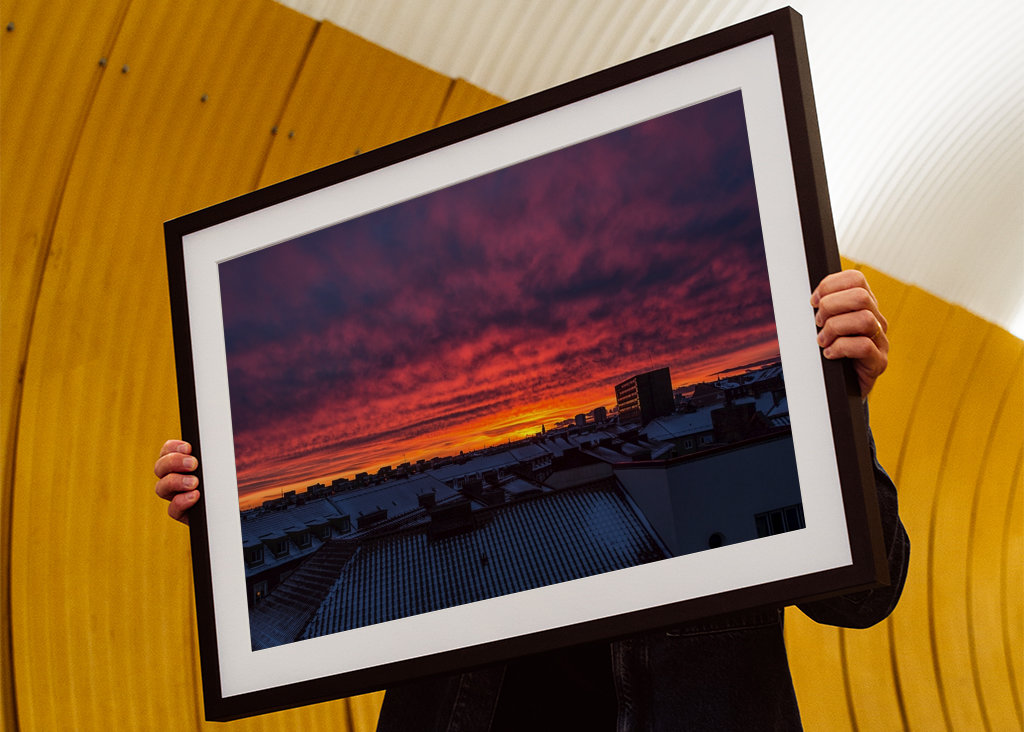 Winterliche Dächer in Malmö