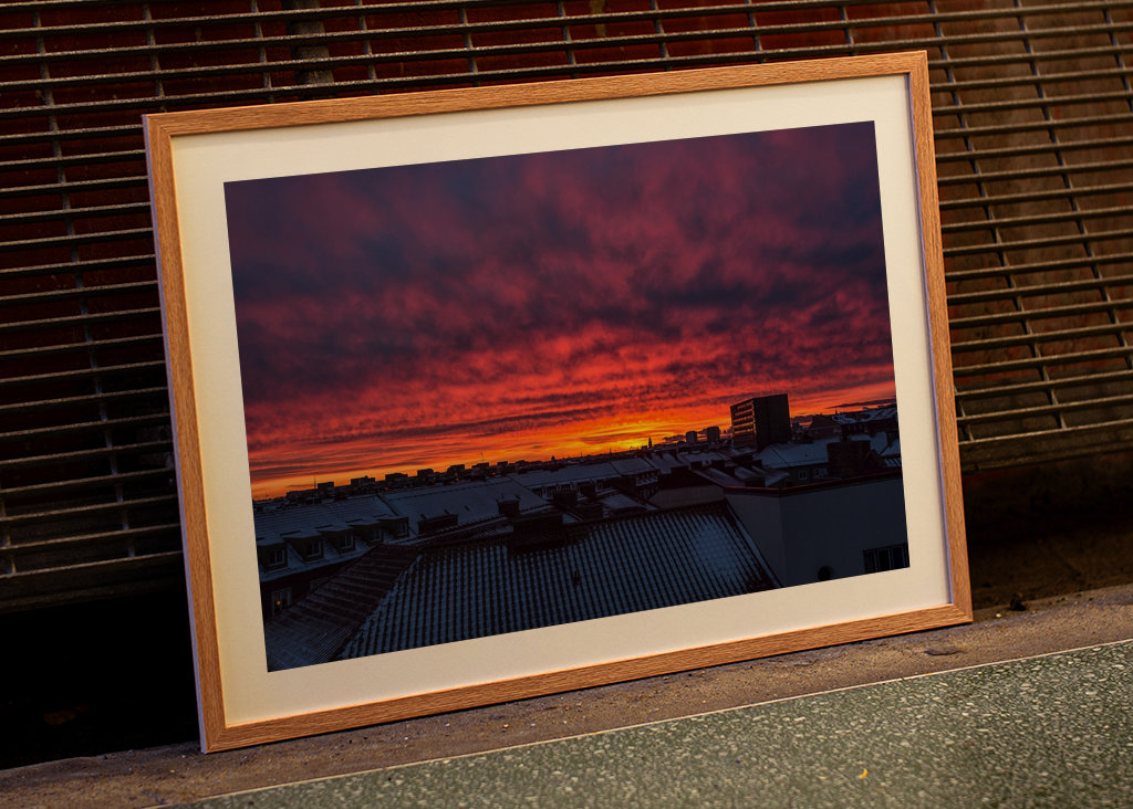 Winterliche Dächer in Malmö