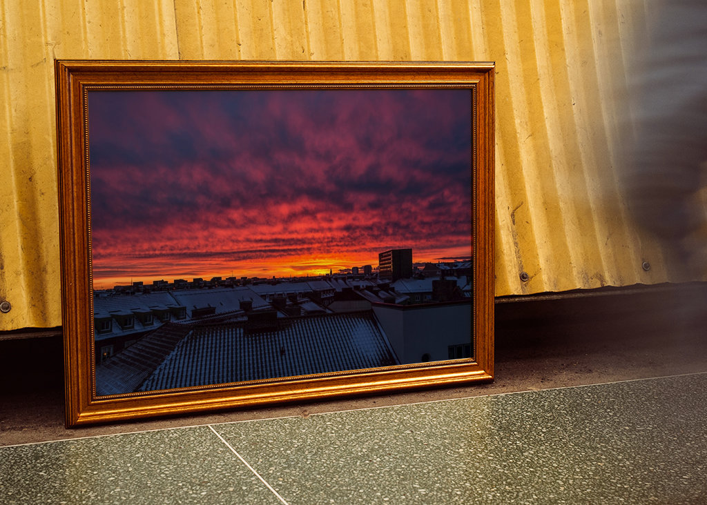 Winterliche Dächer in Malmö