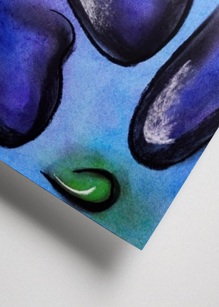 Abstraktes Gesicht - Pastell