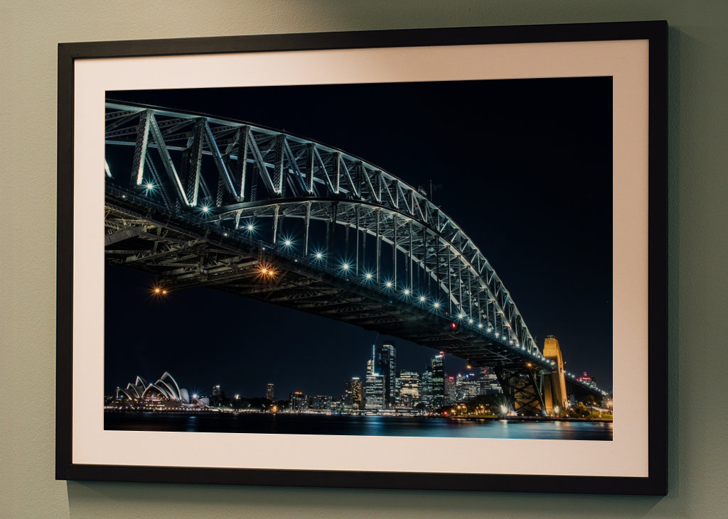 Sydney Harbour Bridge om natten